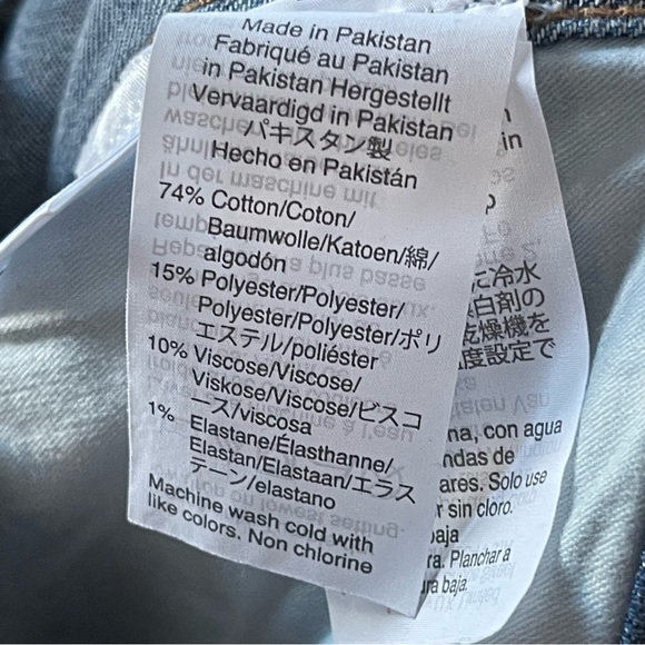 MADEWELL 10” High Rise Skinny Jeans Blue with Button Fly - Picture 14 of 14